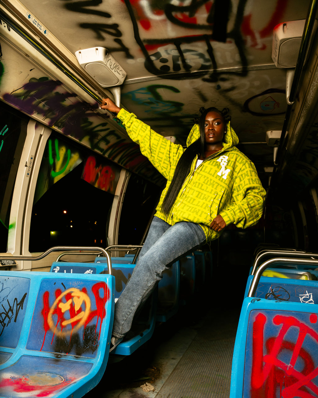 'MILLI' DOUBLE ZIP-UP GREEN