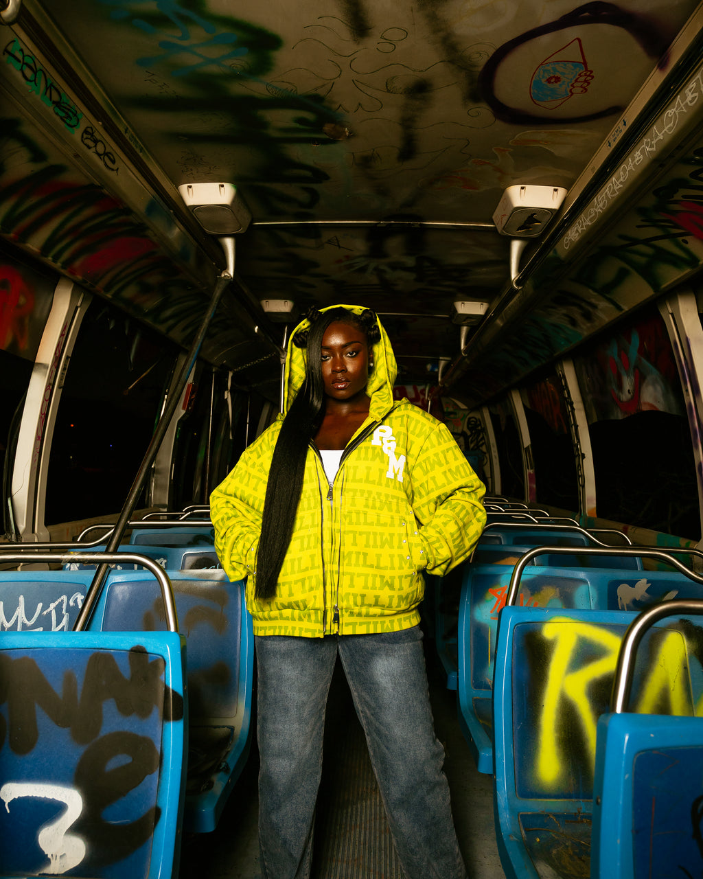 'MILLI' DOUBLE ZIP-UP GREEN