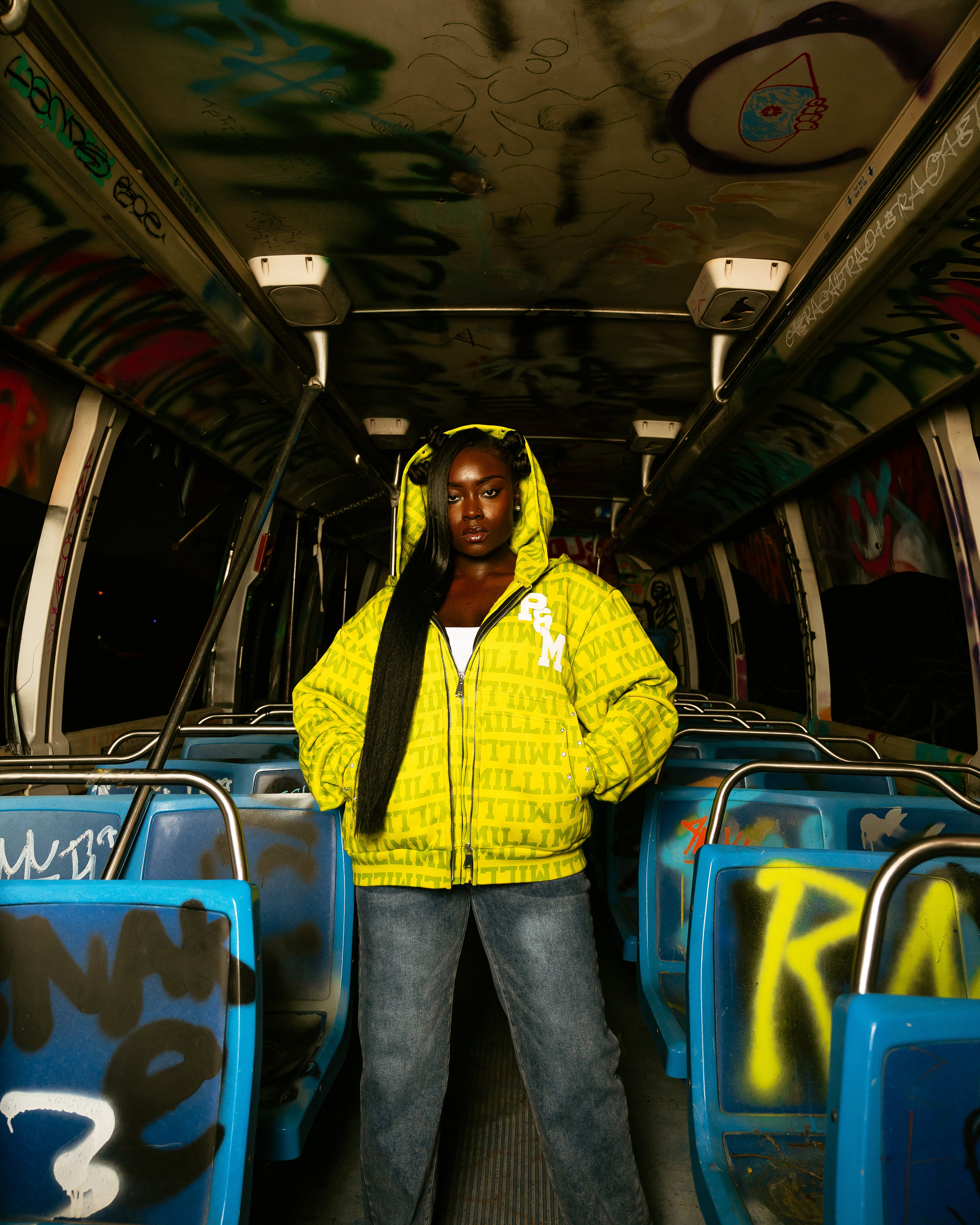 'MILLI' DOUBLE ZIP-UP GREEN