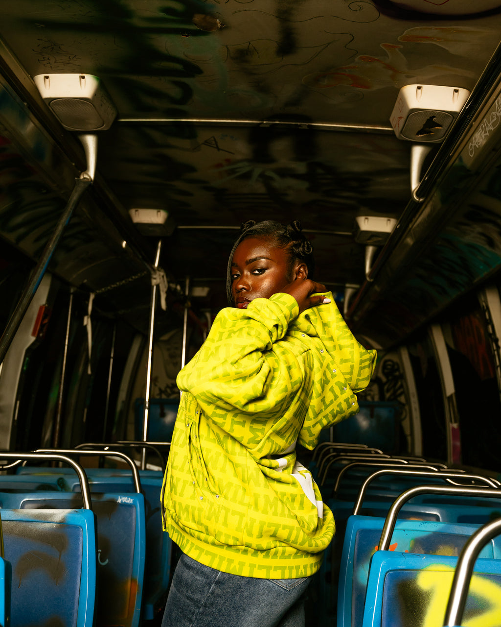 'MILLI' DOUBLE ZIP-UP GREEN