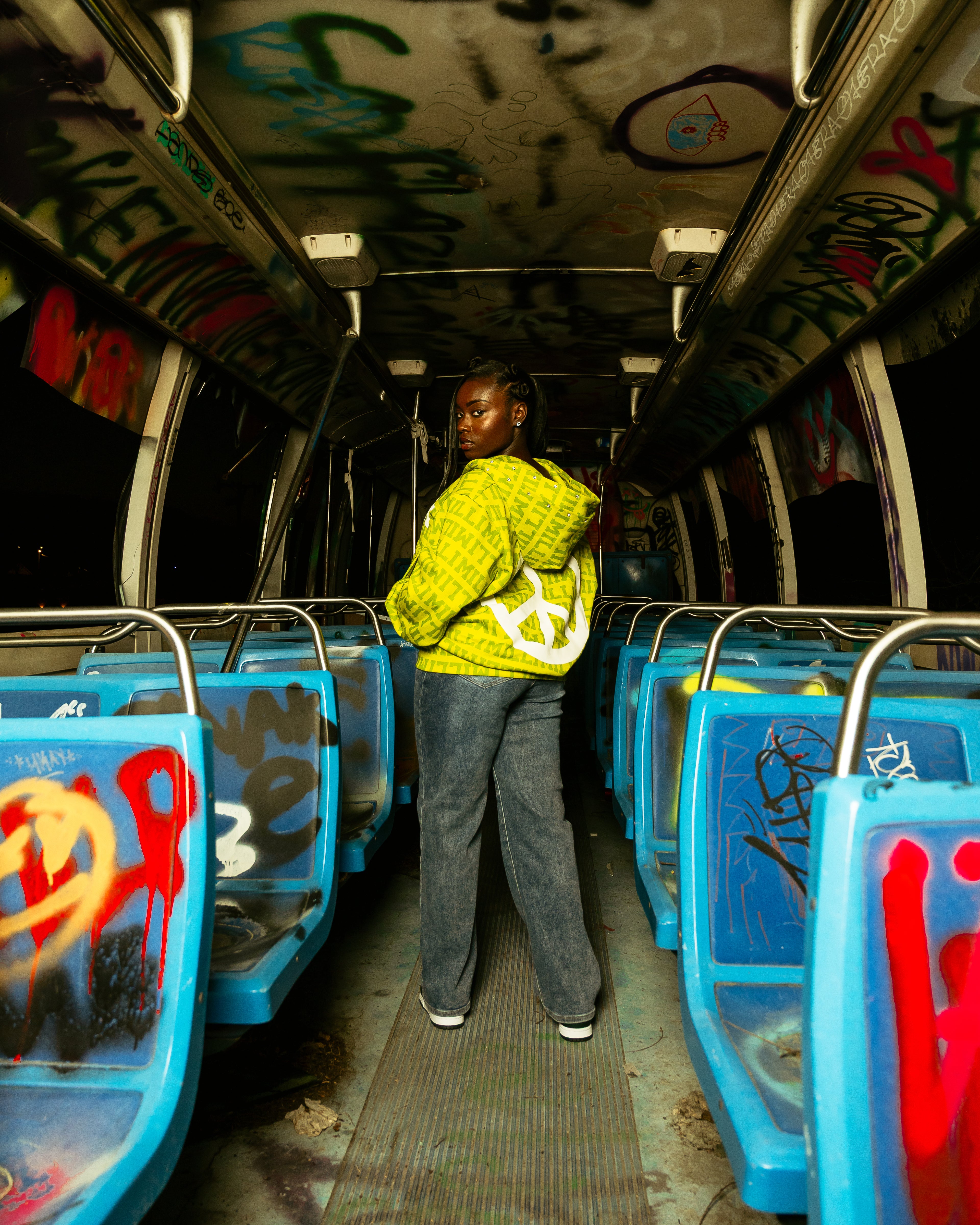 'MILLI' DOUBLE ZIP-UP GREEN