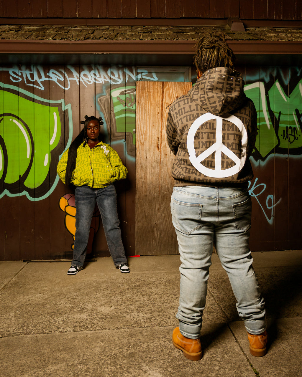 'MILLI' DOUBLE ZIP-UP DUST BROWN