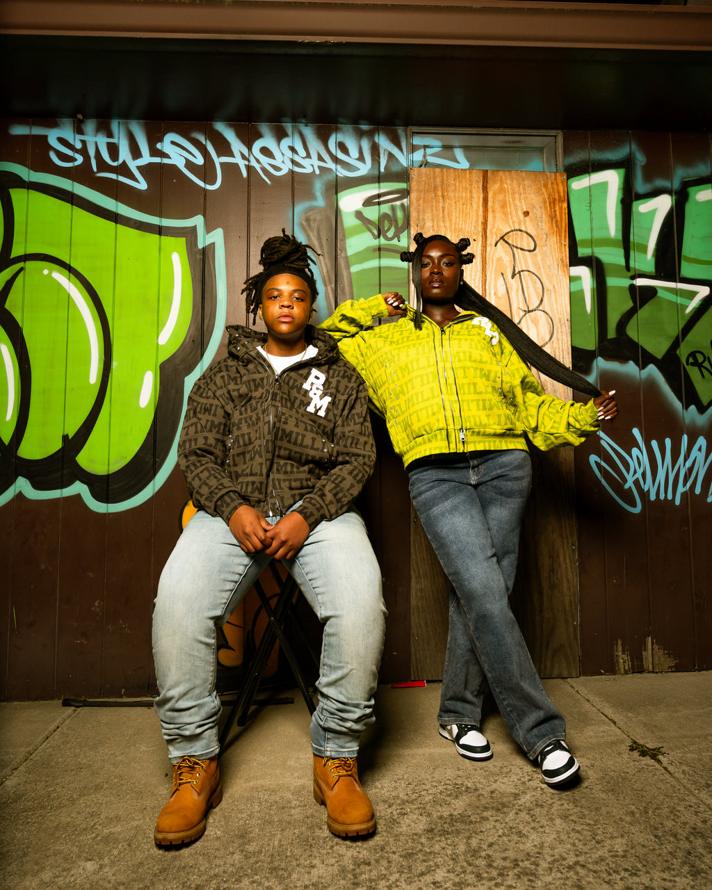 'MILLI' DOUBLE ZIP-UP DUST BROWN