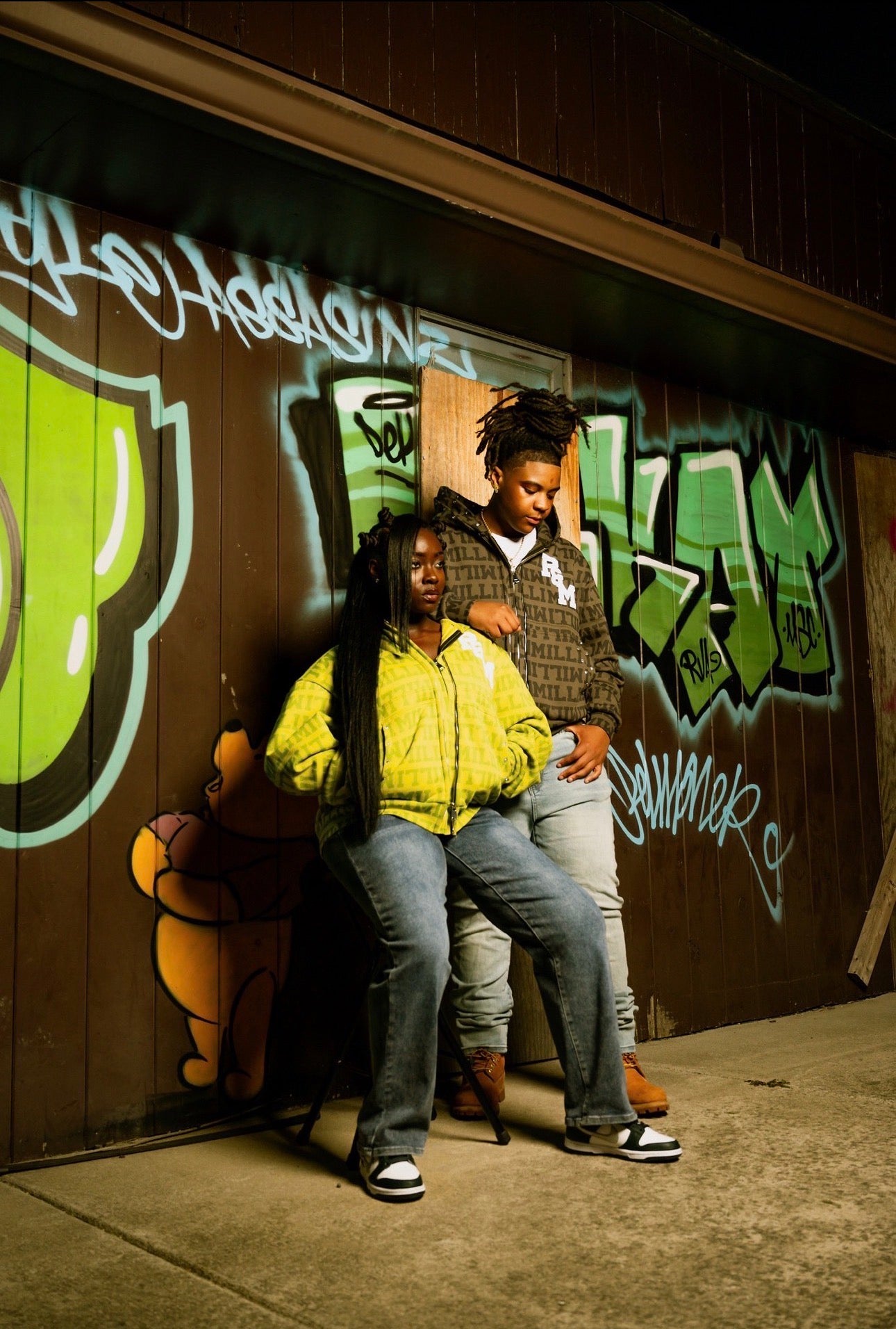 'MILLI' DOUBLE ZIP-UP DUST BROWN